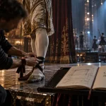 Chorégraphe français ajuste un danseur au théâtre, ballet et hip-hop