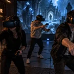 DreamAway Herblay réalité virtuelle : salle Escape VR, casques VR et joueurs