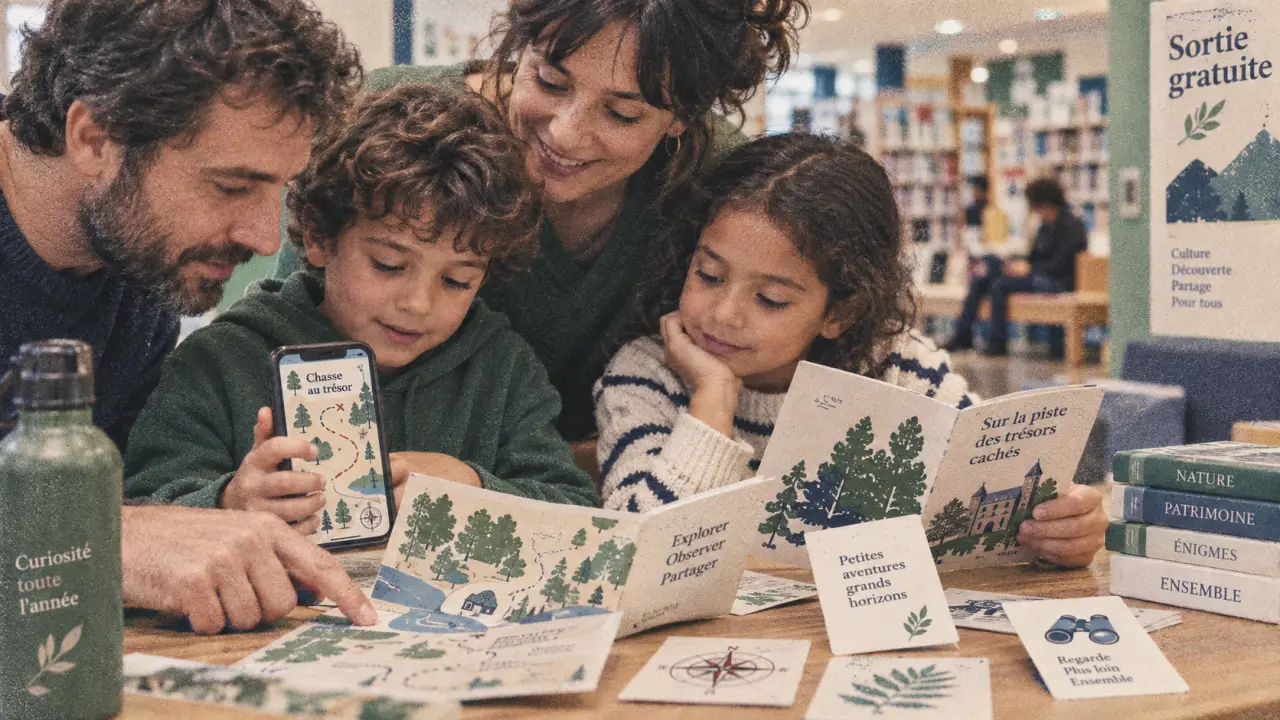 Idée de sortie en famille gratuite : médiathèque, jeux et cartes
