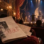 Le reve theatre : programme et billets au théâtre, scène en clair-obscur