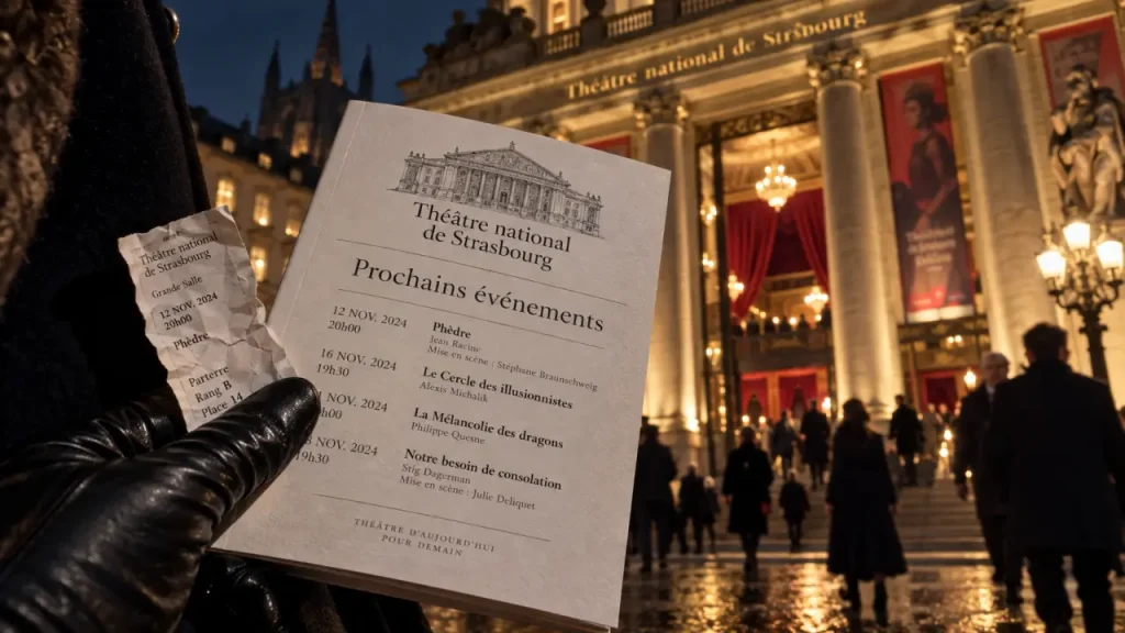 Les événements à venir du Théâtre national de Strasbourg se vérifient date par date
