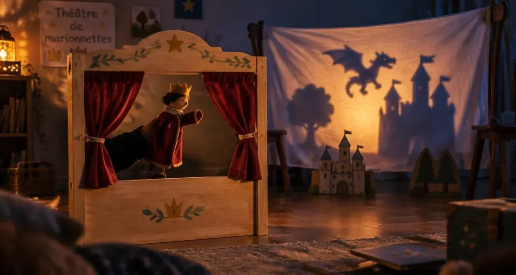 Choisir un théâtre de marionnettes : bois, tissu ou carton selon l’âge et l’usage